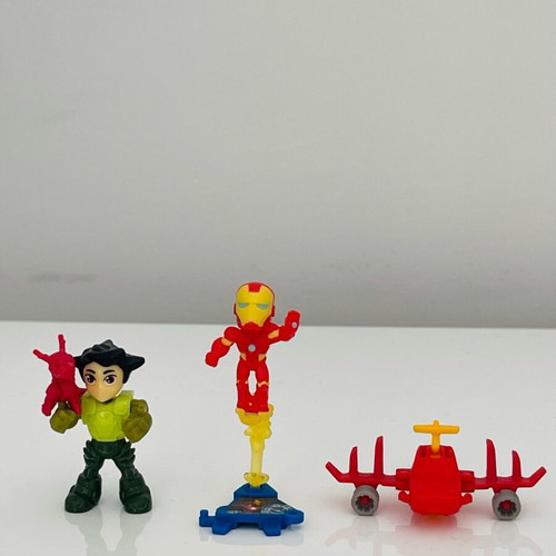 Kinder Joy Marvel Iron Man Funko new with dragon tamer and airplane vehicle