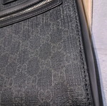 Gucci τσάντα messenger/ώμου ανδρική σαν καινούργια, μαύρο και γκρι
