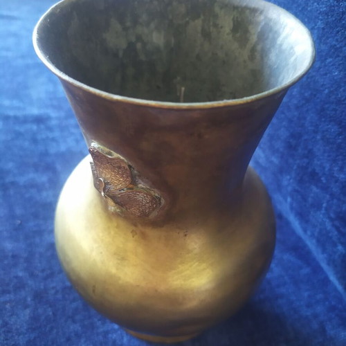 Vintage brass vase 19 cm height used