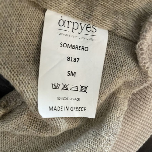 Arpyes knitted top used, beige, sizes S and M