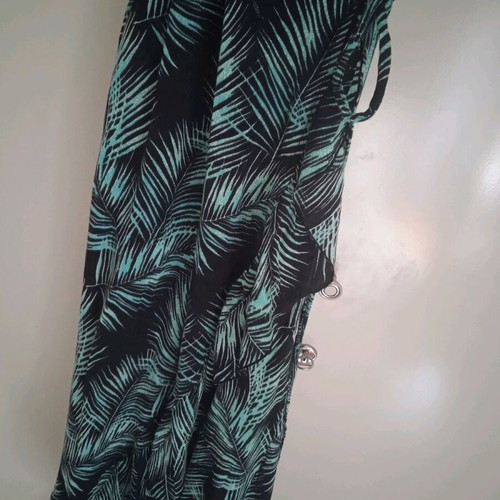 Achilleas Accessories long airy wrap dress like new, black green