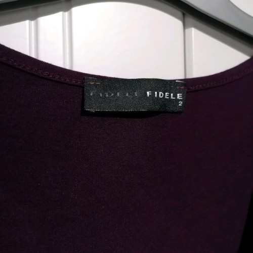 Fidele dress used, purple, size M, loose with bust gathers