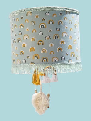 Children's ceiling lamp rainbow soft green