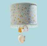 Children's ceiling lamp rainbow soft green