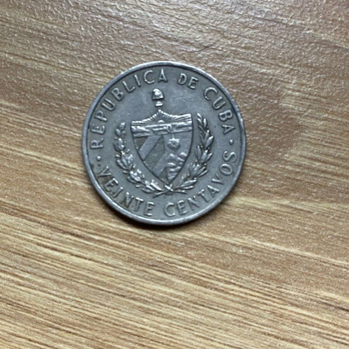 20 Centavos Cuba 1962 used