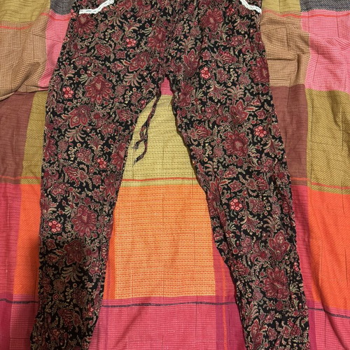 Salvari pants like new, black and burgundy, one size