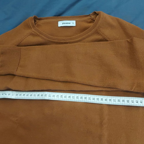 Pink Woman thin sweater like new, brown, size S