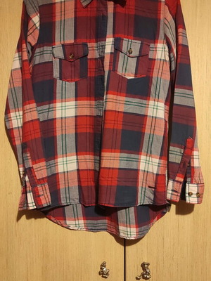 Funky Buddha plaid shirt small like new, multicolor