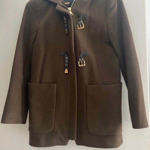 Zara duffle coat used, green, size S