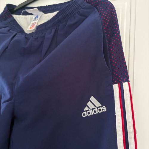 Adidas tracksuit used, kids 14-16 and women's small, blue