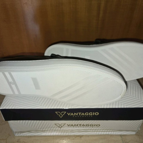 Vantaggio Loafer Shoes Size 43 New Black and White