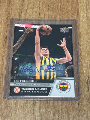 Κάρτα με υπογραφή Emir Predlzic Fenerbahce Euroleague 2015-16 Upper Deck σαν καινούργιο