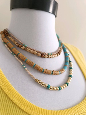 Handmade Summer Jewelry 4 in 1 Boho - Necklace, Choker, Hand & Ankle Bracelet