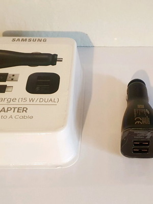 Samsung Car Charger Dual 15Watt Fast Charge without Cable like new