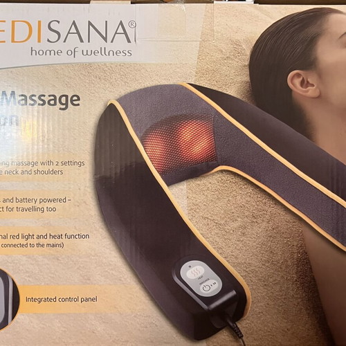 Neck Massage Cushion Medisana new with heat function and charger