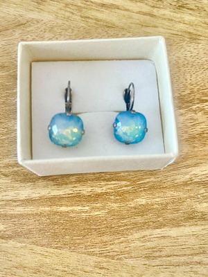 Art Wear Dimitriadis Earrings new with Blue Opal Crystals