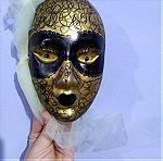  Χειροποίητη διακοσμητική μάσκα χρυσή