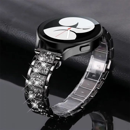 Stainless Steel Watch Band with Stones for Huawei and Samsung 18mm