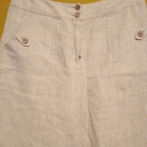 Laura Ashley long skirt 100% linen new beige