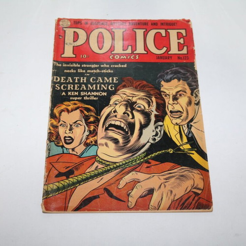 Police Comics 123 January 1953 used vintage comic book