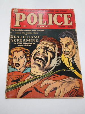 Police Comics 123 January 1953 used vintage comic book