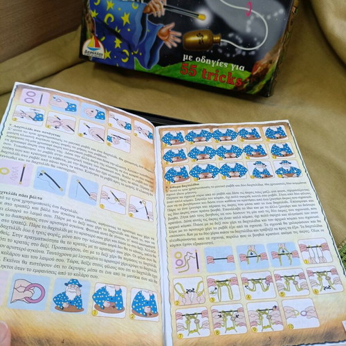 Magic set for kids used, 55 tricks with instructions