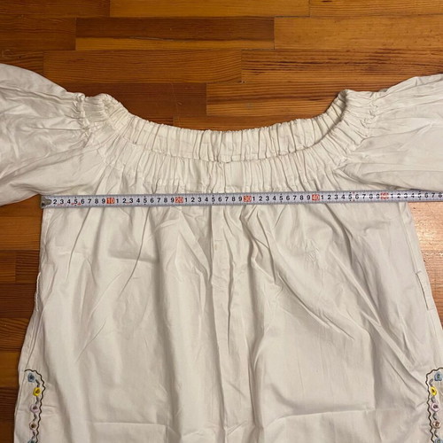 Ipekyol cotton dress used, size large, white with stains