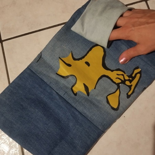 Woodstock Peanuts handmade hand bag pouch