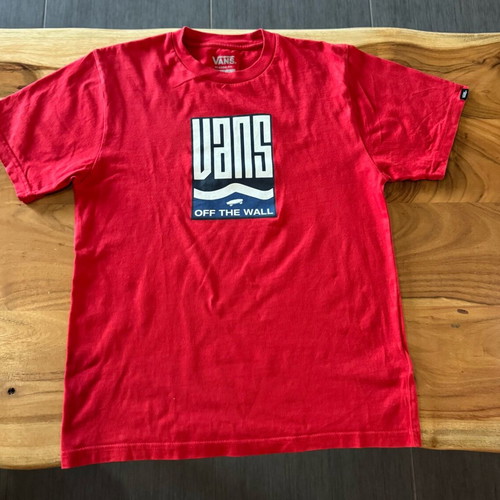 Vans T-shirt used, red, size 146 cm for 10-12 years old