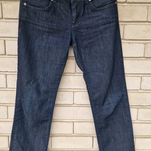 Gucci Vintage Jeans Size 27 Refurbished Dark Blue Cotton