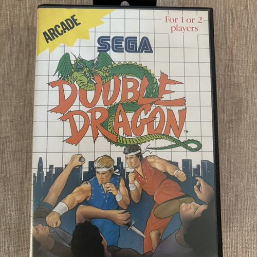 Double Dragon Sega Master System game, complete