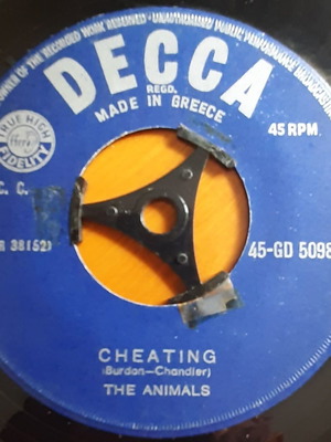 ANIMALS ~ DON'T BRING ME DOWN / CHEATING (1966, Decca, 7" single, αυθεντική ελληνική έκδοση)