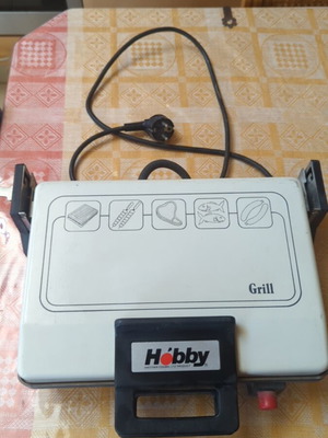 Hobby Multi Grill used, 1500W electric grill with ridged plates