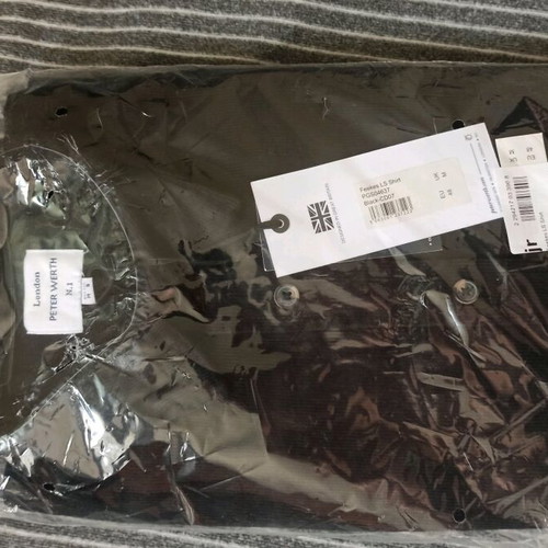 Peter Werth Black Shirt Medium New