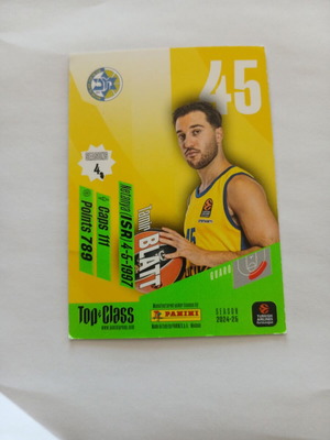 Κάρτα Panini Tamir Blatt Top Class μεταχειρισμένη