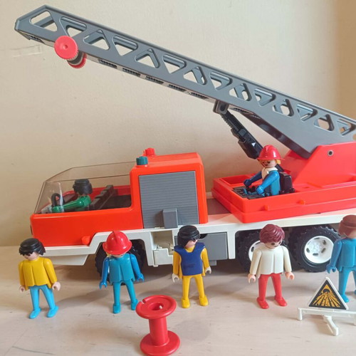 Playmobil vintage fire truck used