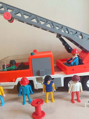 Playmobil vintage fire truck used