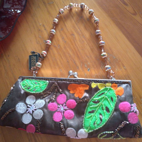 Evening satin handbag new