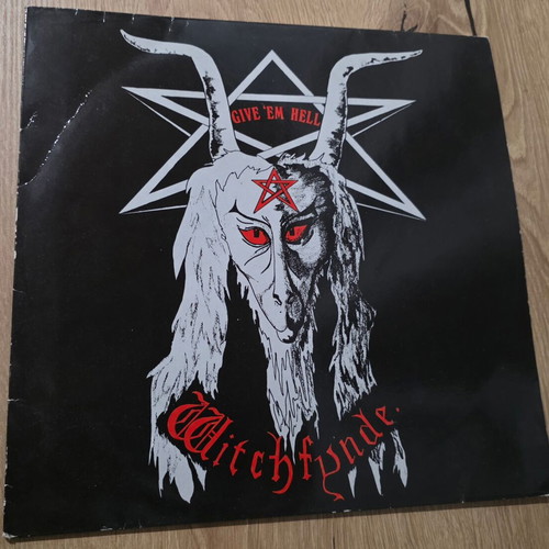 Witchfynde Give 'Em Hell vinyl LP used, NWOBHM 1980