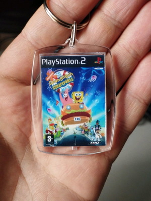 SpongeBob SquarePants The Movie PS2 acrylic keychain