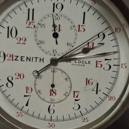 Zenith Grand Desk Chronograph La Poste c.1910 museum-grade