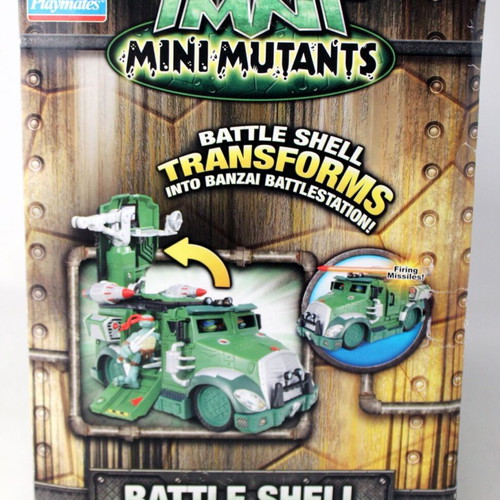 TMNT Ninja Turtles Mini Mutants Battle Shell Transforming Playset new