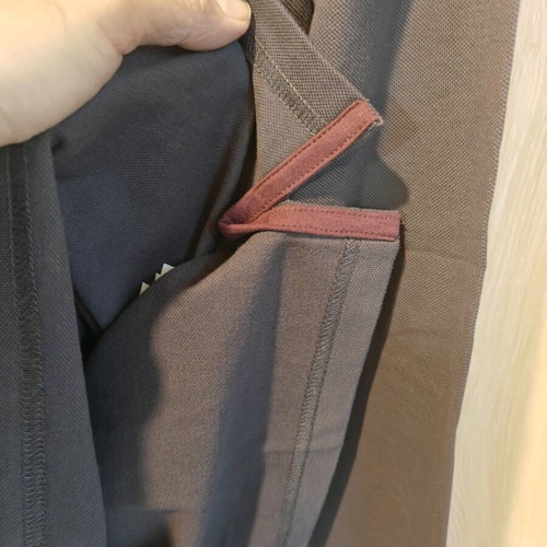 Ascot sport polo long sleeve new, grey-brown, size L