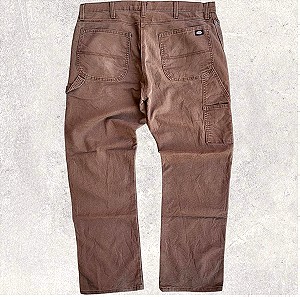 Dickies Flex single knee stonewashed dark brown carpenter pants παντελόνι