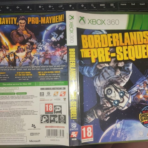 Borderlands The Pre-Sequel Xbox 360 game, like new