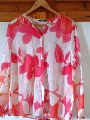 Brax shirt like new, slightly transparent, 100% cotton, multicolor, size L
