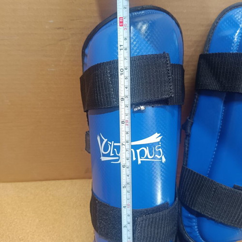 Olympus Sport Kids Karate and Taekwondo Shin Guards and Gloves Set used