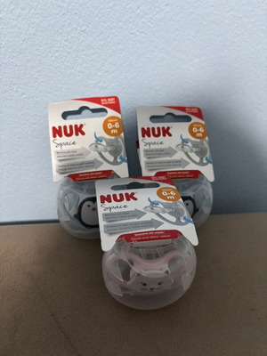 Nuk pacifiers, pack of 3, 0-6 months