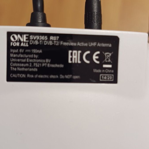 One For All SV9365 indoor TV antenna used
