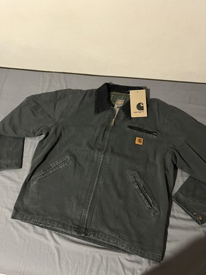 Carhartt Detroit Jacket grey large cotton denim new